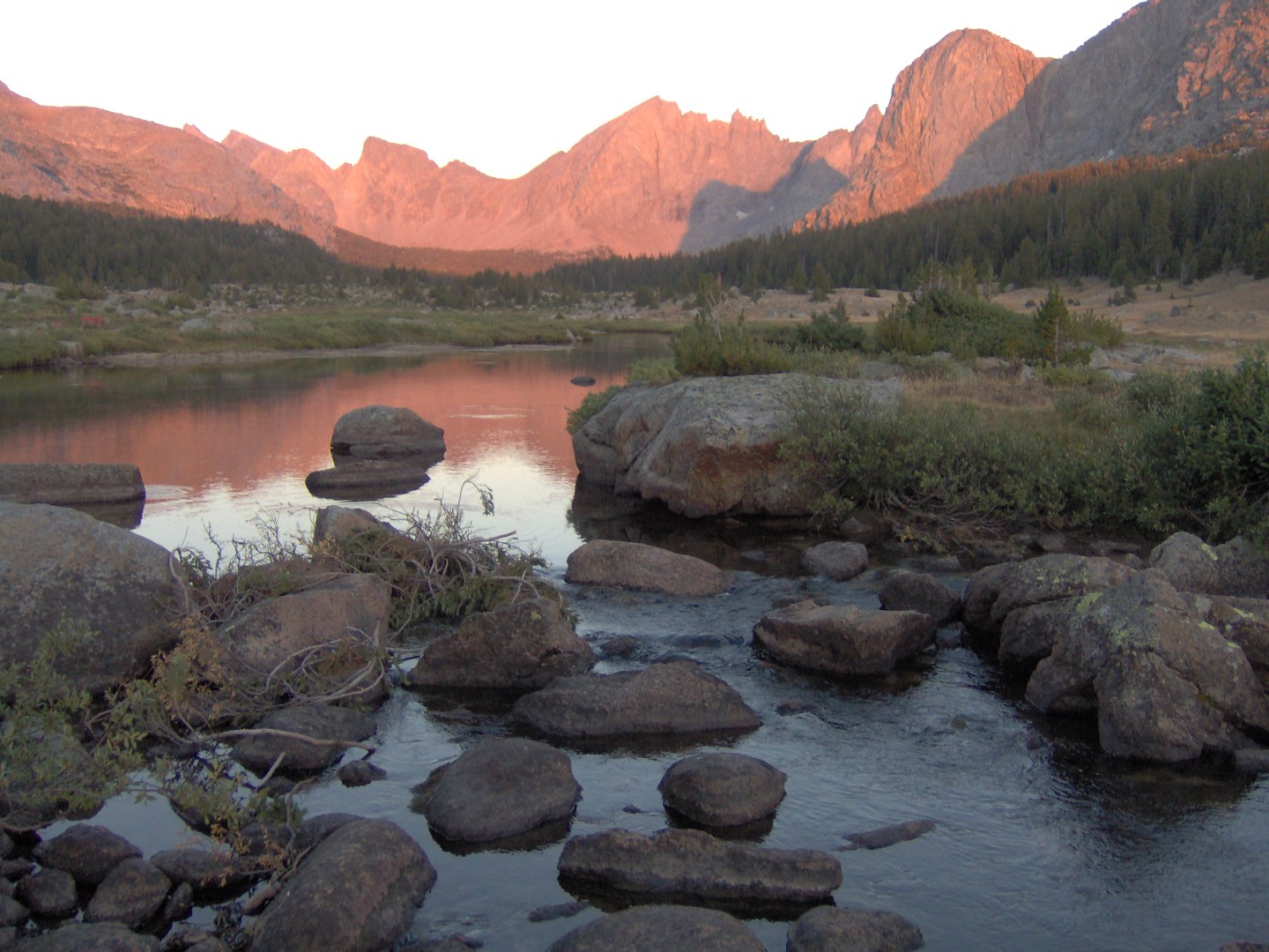 A mountain landscape